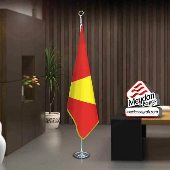 Babür İmparatorluğu Bayrağı-17 Eski Türk Devleti -Ofis-Makam-Toplantı Odaları-Direkli-Saçaklı Bayrak ürün görseli 1