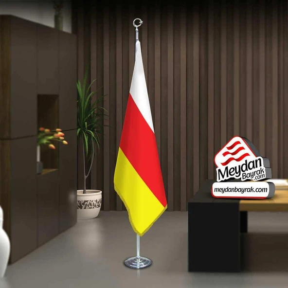 Kuzey Osetya -Alanya Bayrak -Ofis -Makam-Toplantı Odaları -Direkli -Saçaklı Makam Bayrağı ürün görseli 1
