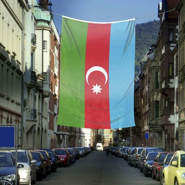 Azerbaycan Cumhuriyeti Bayrağı -400x600 cm -4x6 metre Bayrak ürün görseli 1