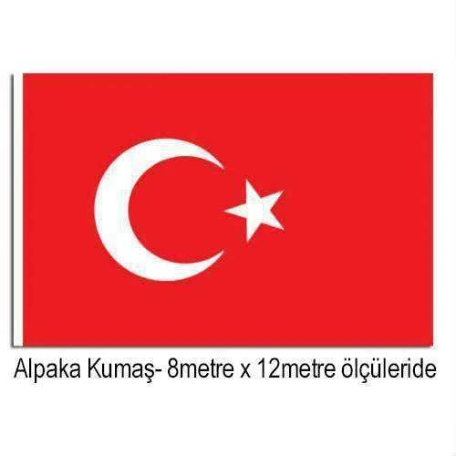 Türkiye Cumhuriyeti Bayrağı Raşel Kumaş 8x12 metre - Büyük Bayrak ürün görseli 1