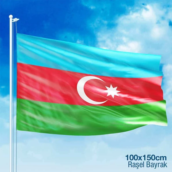 Azerbaycan Cumhuriyeti Bayrağı -100x150cm Bayrak ürün görseli 1