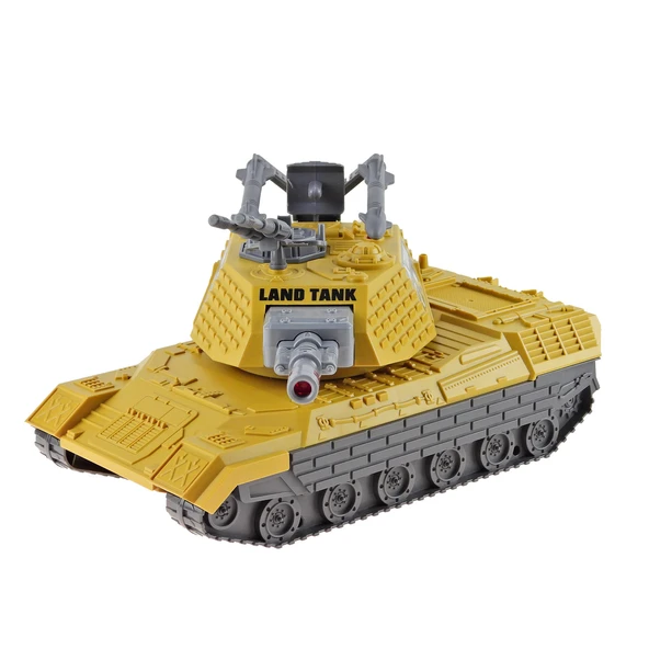 1:16 Ölçek Oyuncak  Tank Süper Tank Işıklı Sesli Sürtmeli 30 Cm ürün görseli 1