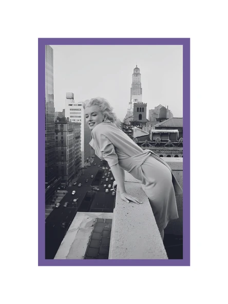 Marilyn Monroe Vintage Siyah Beyaz Fotoğraf   Dekoratif Hediye Not Kartı ve Kartpostal  10x15 cm ürün görseli 1