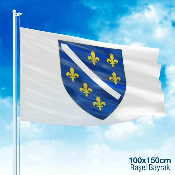 Bosna Hersek (1992-1998) Bayrağı -Bayrak -100x150 cm ürün görseli 1