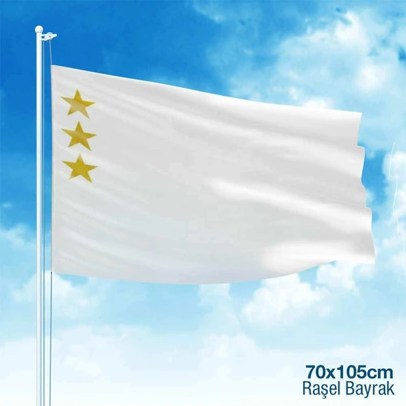 Ak Hun İmparatorluğu Bayrağı - 17 Eski Türk Devleti Bayrağı -70x105 cm ürün görseli 1