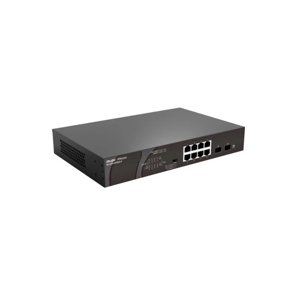 Reyee RG-ES110GDS-P 8 Port 120W 2 SFP Gigabit Yönetilemez Poe Switch ürün görseli 1
