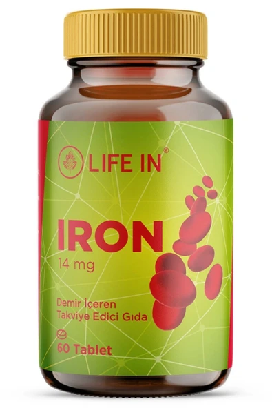 Life In Demir Tablet – Demir ve Vitamin Takviyesi, 30 Tablet ürün görseli 1