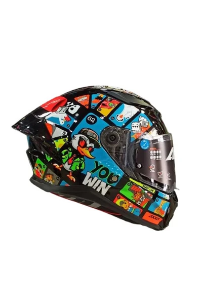 AXXIS PANTHER  GOOSE A1 GLOSS KASK MAVİ ürün görseli 1