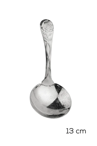 Porsima 5216 Metal Gümüş Sos Kaşığı Kepçe 13cm ürün görseli 1