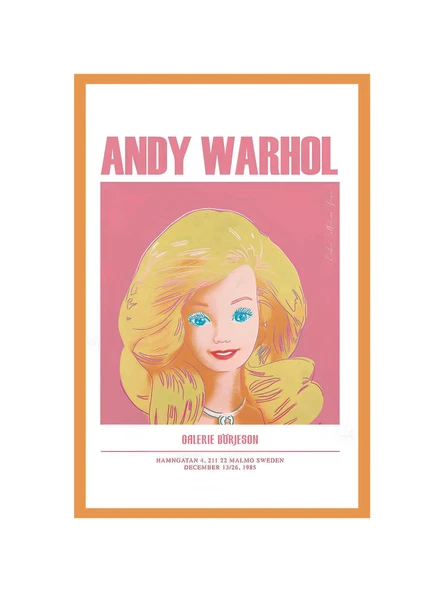 Andy Warhol  Barbie Temalı Pop Art Dekoratif Hediye Not Kartı & Kartpostal  10x15 cm ürün görseli 1