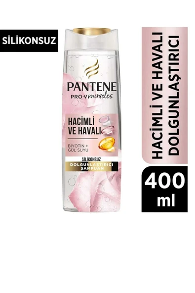 Silikonsuz Hacim Veren Dolgunlaştırıcı Şampuan, Biotin Ve Gül Suyu, 400ml ürün görseli 1