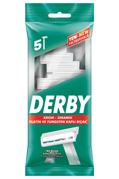 Derby 5'li Tek Tıraş Bıçağı 5 Paket ürün görseli 1
