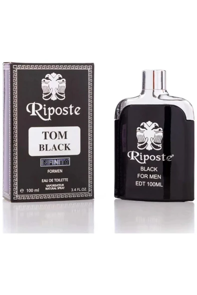 Riposte 24 Saat Etkili Erkek Parfüm - Tom Black - For Men 100 Ml ürün görseli 1