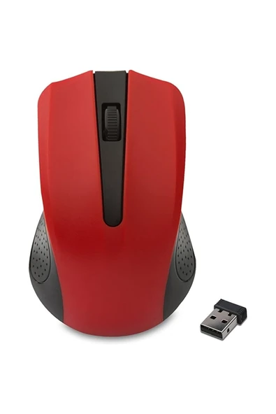 SM-537 Usb Kırmızı 2.4Ghz Kablosuz Mouse ürün görseli 1