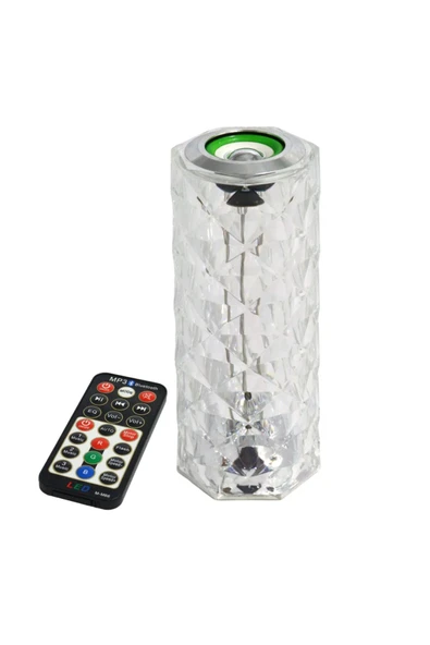 LED Bluetooth Hoparlör Uzaktan Kumandalı Kristal Lamba ürün görseli 1