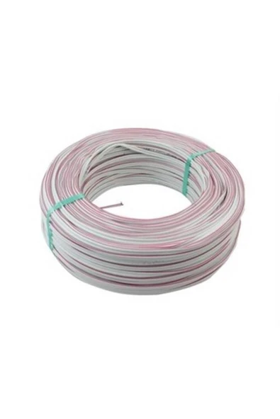 Kordon(CCA) Elektrik Kablosu 2x0.75 Mm 100 Mt Beyaz ürün görseli 1