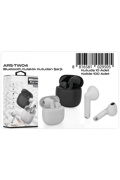 Ars-tw04 Kulakiçi Bluetooth Kablosuz Kulaklık ürün görseli 1