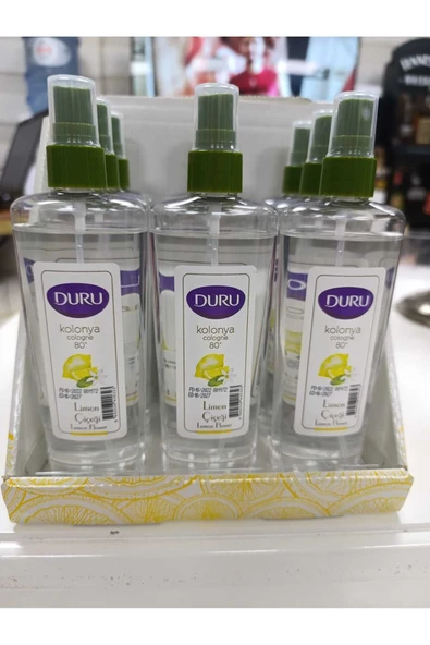 DURU LİMON KOLONYASI 80 DERECE 150 ML SPREY 9 ADET ürün görseli 1
