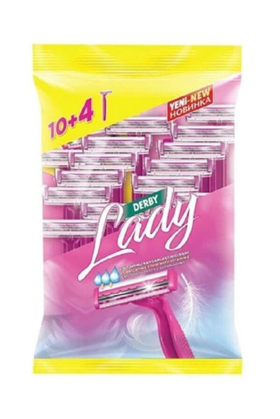 Derby Lady Çift Bıçaklı Jilet 14 Adet X 2 PAKET ürün görseli 1