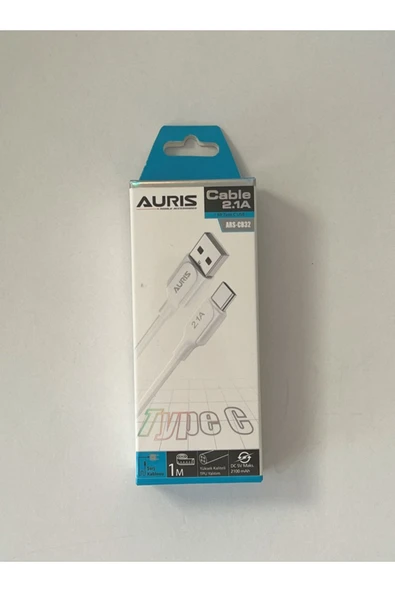 AURIS 2.1A Type-C USB Şarj Kablosu ARS-CB32 - 1 Metre 2 ADET ürün görseli 1