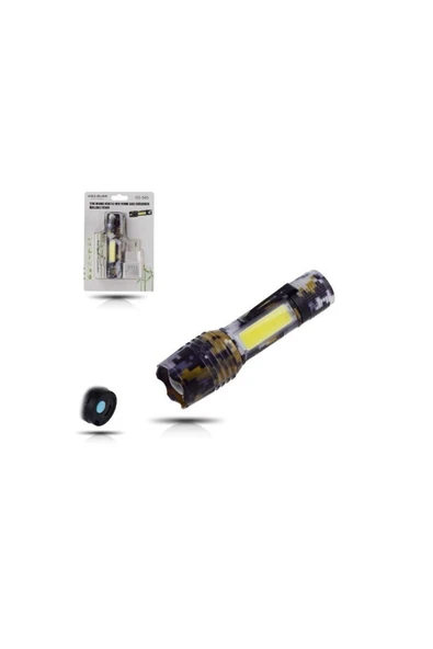 Gold Silver Gs-505 Usb Şarjlı Metal Fener ürün görseli 1