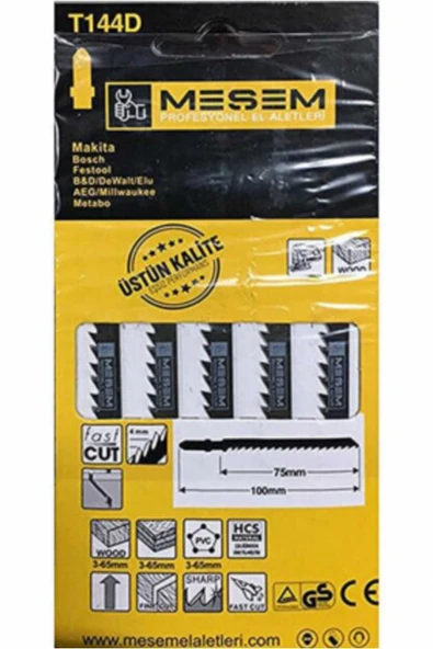 MEŞEM AGAÇ DEKUBAJ AĞZI  AHŞAP KESİCİ T-144D X 2 PAKET ürün görseli 1