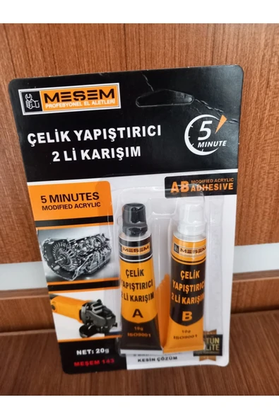 MEŞEM ÇELİK YAPIŞTIRICI 2 Lİ KARIŞIM 3 ADET ürün görseli 1
