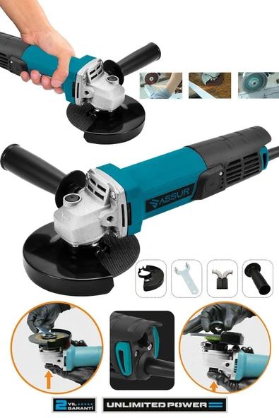 550W Avuç Taşlama Makinesi 125mm Bakır Sargılı Spiral ürün görseli 1