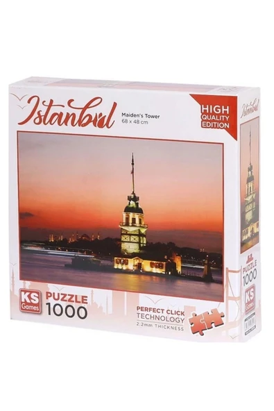 YAPBOZ  Games Kız Kulesi ve Gün Batımı Puzzle 1000 Parça 20729 ürün görseli 1