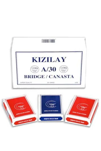 Kızılay A/30 Bridge Poker Oyun Kağıdı 2x12 Deste ürün görseli 1