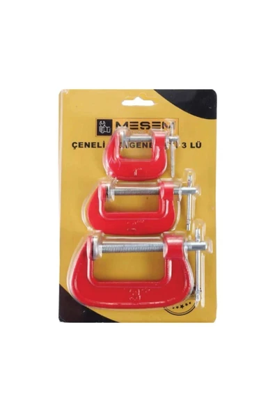 Meşem Mengene 3 Lü Set -çeneli G Tipi ürün görseli 1