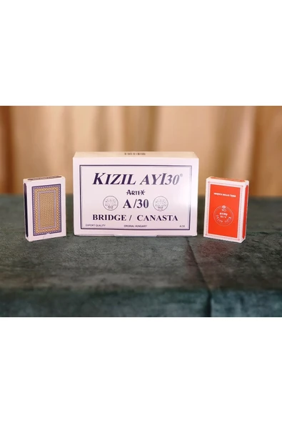 KIZILAY BRİÇ 52 OYUN KAĞIDI A30 12 Lİ DESTE ürün görseli 1