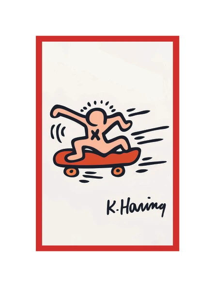 Keith Haring  Pop Art Dekoratif Hediye Not Kartı/ Postcard  10x15 Cm Street Art  United Love ürün görseli 1