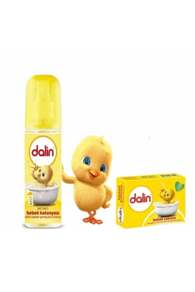 DALİN bebek kolonyası bıcı bıcı kokusu kolonya 150 ml bebek sabunu 2 si bir arada 100 ml ürün görseli 1