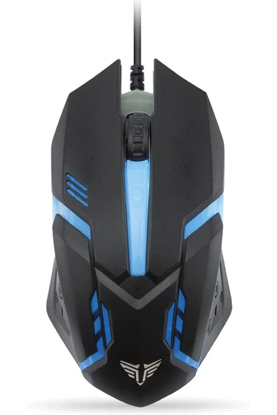 Sm-g62 Usb Siyah Işıklandırmalı Oyuncu Mouse 2 ADET ürün görseli 1