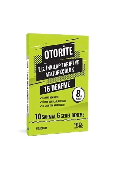 Tandem 8.Sınıf İnkılap Tarihi 16 Deneme Otorite ürün görseli 1