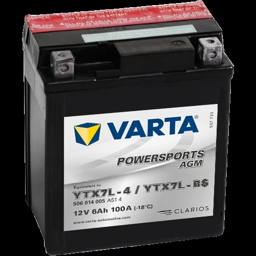 VARTA 12-7 DİK YTX7L - BS -   100A AKÜ ürün görseli 1