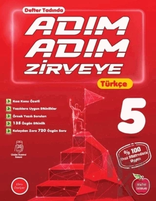 Newton 5.Sınıf Türkçe Adım Adım Zirveye Defter Tadında ürün görseli 1