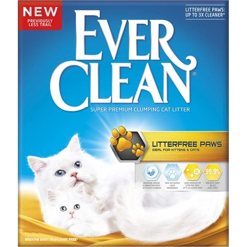 Ever Clean Less Trail/Litter Free  Patilere Yapışmayan Topaklanan Kedi Kumu 10lt ürün görseli 1