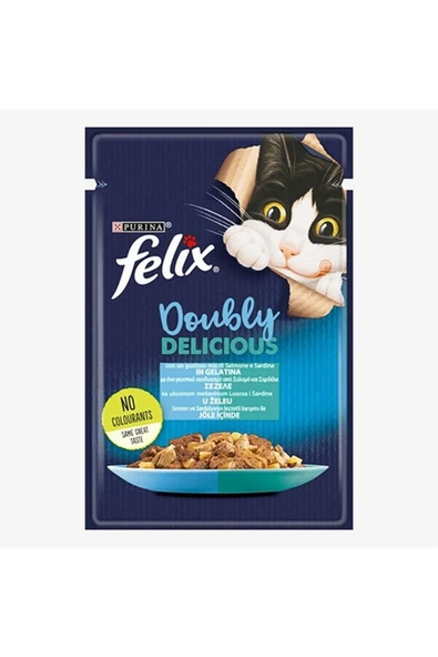 Felix Somonlu & Sardalyalı Yetişkin Kedi Konservesi 26X85 gr ürün görseli 1