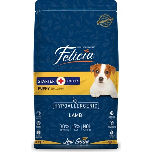 Felicia HypoAllergenic Kuzulu Küçük/Orta Irk Düşük Tahıllı Yavru Köpek Maması 3kg ürün görseli 1