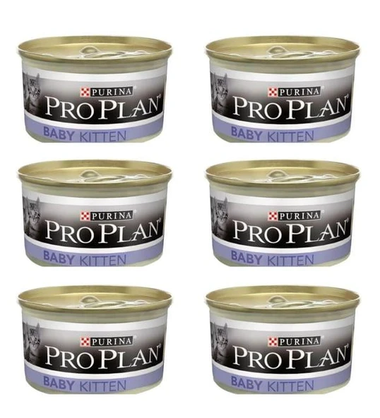Pro Plan Baby Kitten Tavuklu Yeni Doğan Yavru Kedi Konservesi 85gr x 6 adet ürün görseli 1