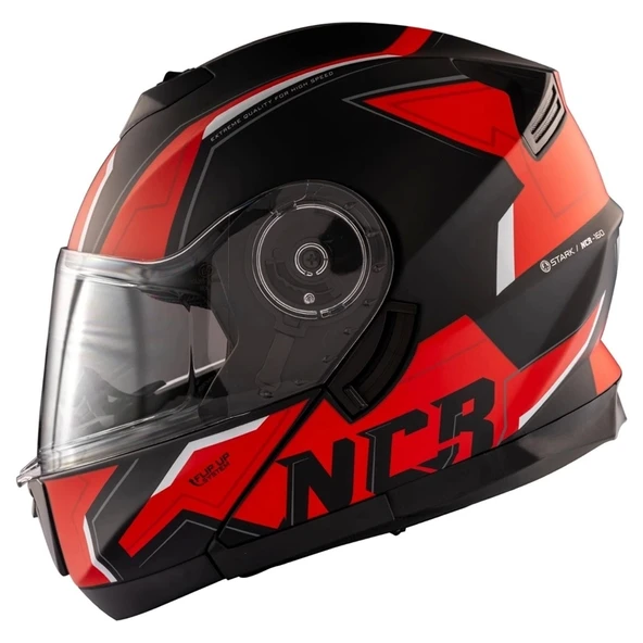 MOTOR KASK ÇENE AÇILIR GÖZLÜKLÜ A KALİTE ECE BELGELİ NCR 166E ürün görseli 1