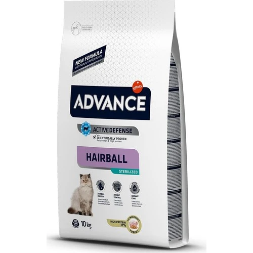 Advance Hindili Tüy Yumağı Önleyici Kısırlaştırılmış Kedi Maması 10kg ürün görseli 1
