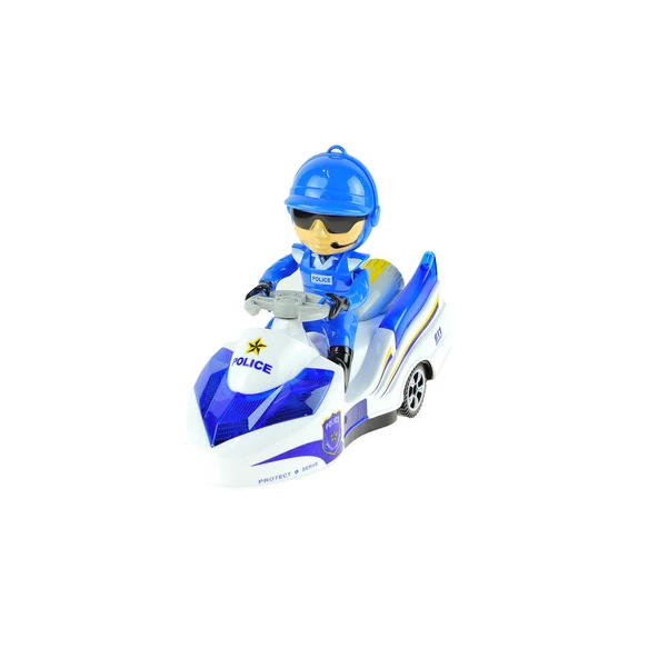 Oyuncak Polis Motosikleti Işıklı Sesli Pilli 20 Cm ürün görseli 1