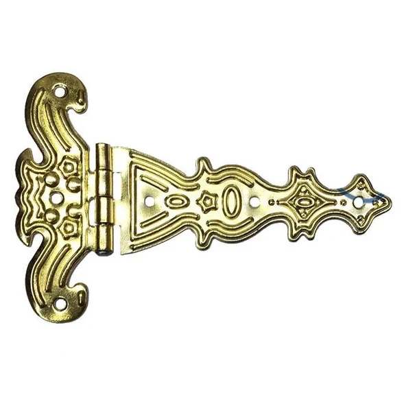 Dekoratif, Sac Tek Kuyruklu Menteşe - 69x102 mm, Büyük, Sarı, 100 Adet ürün görseli 1