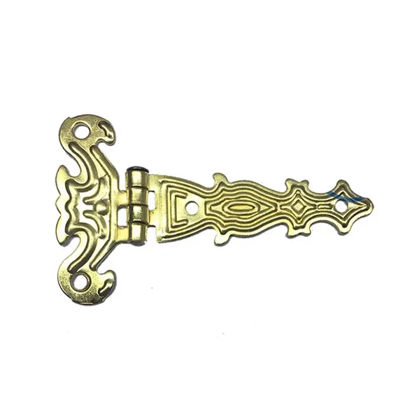 Dekoratif, Sac Tek Kuyruklu Menteşe - 40x68 mm, Küçük, Sarı, 1 Adet ürün görseli 1