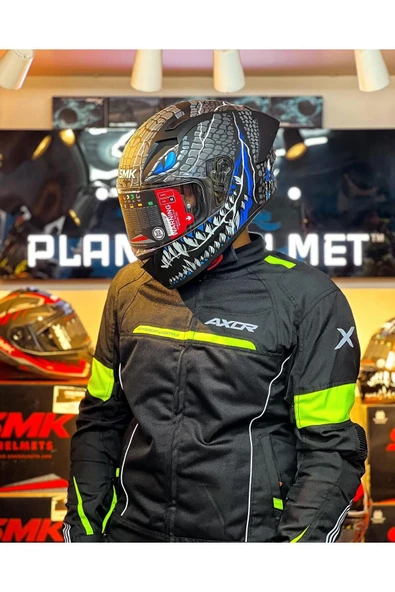 SMK Stellar Taotei (ECE-22.06) Mavi Kapalı Kask - Resim 2