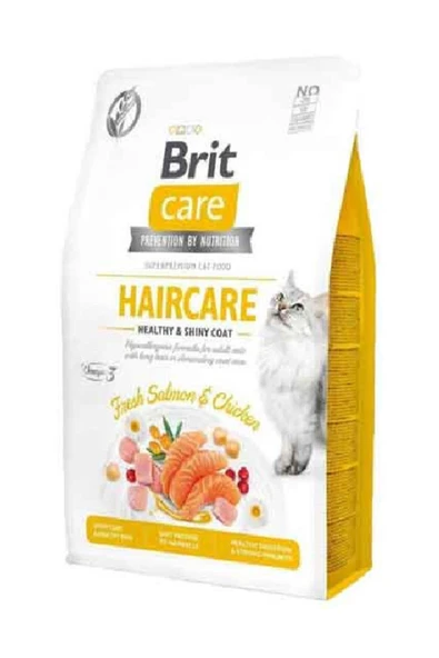 Brit Care Haircare Hypo-allergenic Deri Ve Tüy Sağlığı Için Tahılsız Yetişkin Kedi Maması 2kg ürün görseli 1