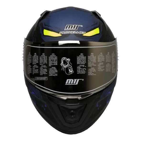 MTS M-201 SNAKE FULL FACE KASK MISION BLUE ürün görseli 1
